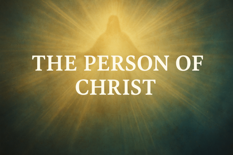 THE DOCTRINE OF THE PERSON OF CHRIST